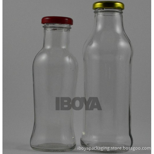 Juice Bottle with Twist-off Metallic Cap